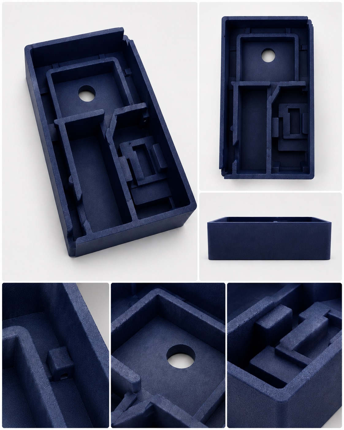 Clean presentation for branded box opening