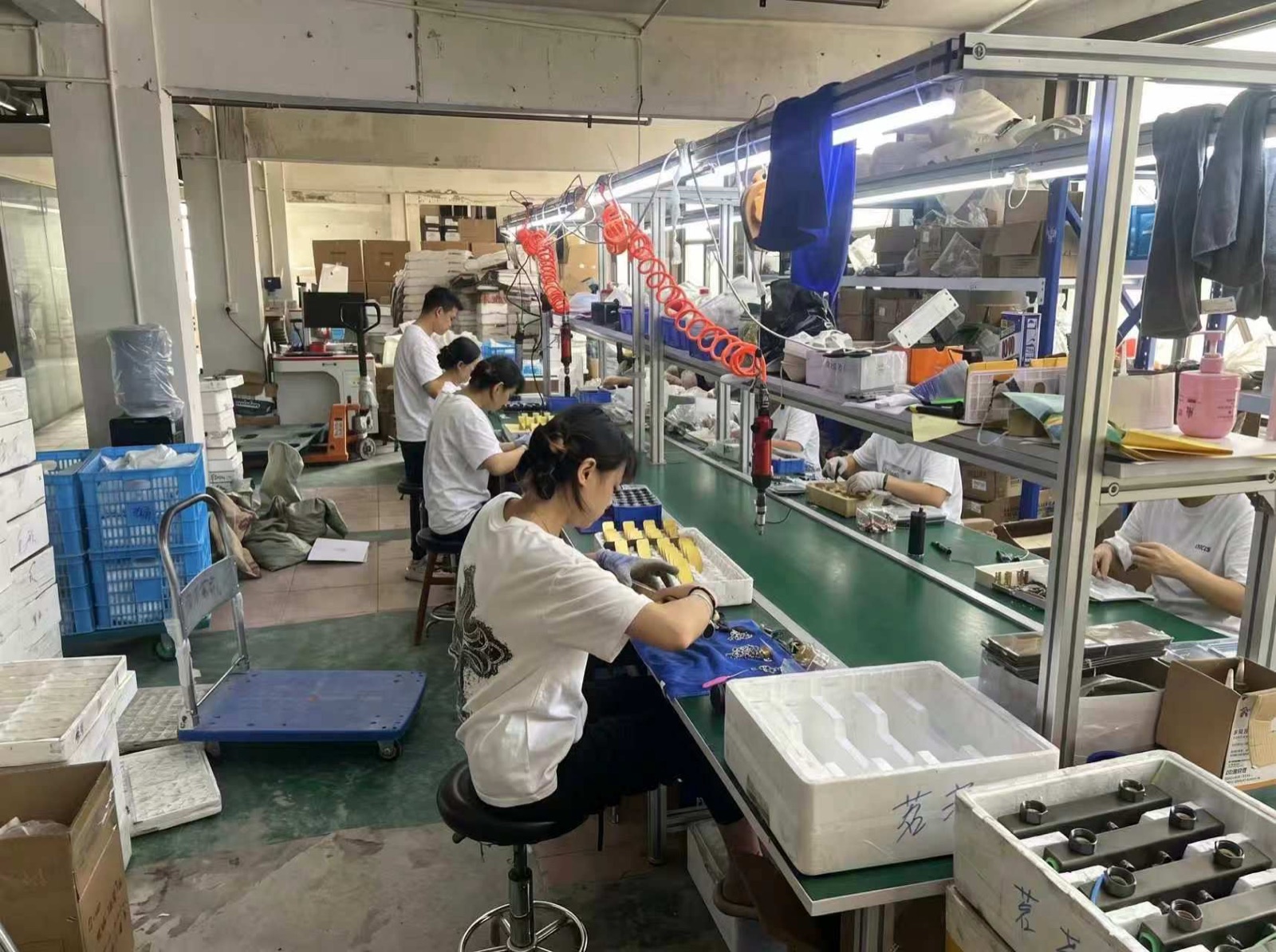 Component assembly before final packing