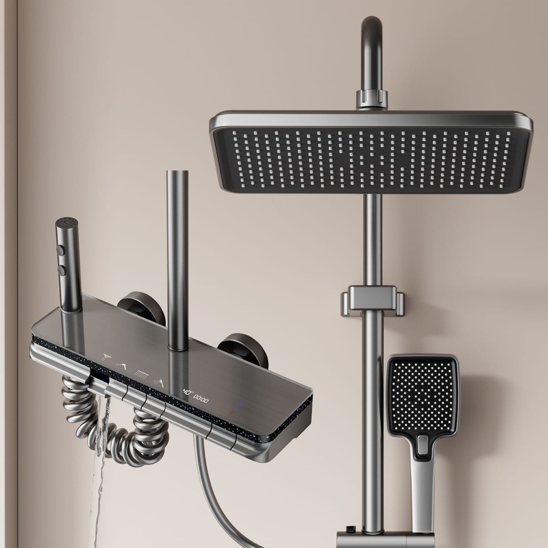 Wholesale LED Digital Thermostatic Shower System – Multi-Function Spray