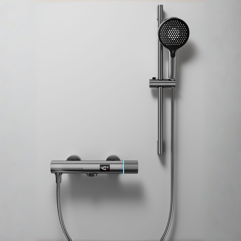 Luxe Digital Thermostatic Shower Mixer with LED for B2B