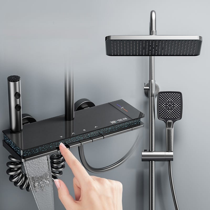 Luxury Digital Thermostatic Shower System for Wholesale Projects