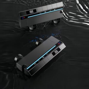 Wholesale LED Thermostatic Rainfall Shower System with Bidet & Handheld product image for B2B shower system.