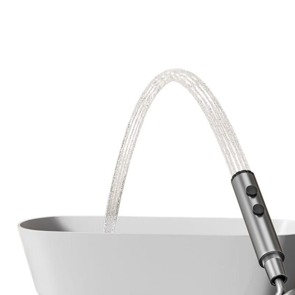 Aluminum Alloy LED Digital Rainfall Shower System with Waterfall Outlet & Handheld Shower