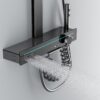 Smart Thermostatic Rainfall Shower System with LED Temperature Display Digital Shower Set with Handheld Spray