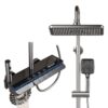 Smart Thermostatic LED Shower System with Digital Temperature Display – Rainfall Shower Set with Handheld Spray