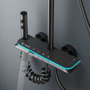 Wholesale LED Digital Rainfall Shower System – Aluminum Alloy | Naivaro product image for B2B shower system sourcing