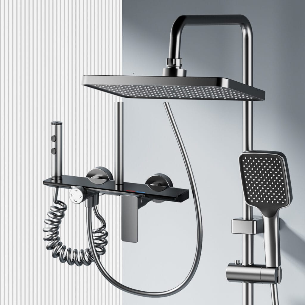 Wholesale Aluminum Alloy Rainfall Shower System with Handheld | Naivar