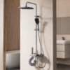 Digital Temperature Display Thermostatic Shower System Rainfall Shower Set with Handheld Spray and Bidet Sprayer