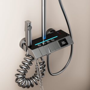Smart LED Rainfall Shower System with Digital Display | Wholesale B2B product image for B2B shower system sourcing