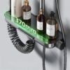 Rainfall Shower System with Storage Shelf and Handheld Shower