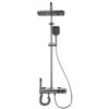 Digital Display Rainfall Shower System with Handheld Shower & Spray Gun – Modern ABS Bathroom Shower Set