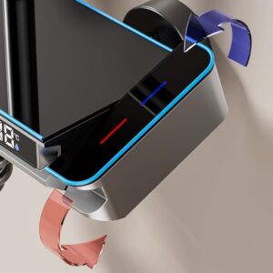 Digital Display Rainfall Shower System with Handheld Shower & Spray Gun – Modern ABS Bathroom Shower Set product.