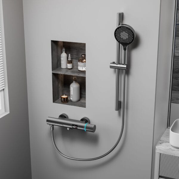Luxe Digital Thermostatic Shower Mixer with LED Display