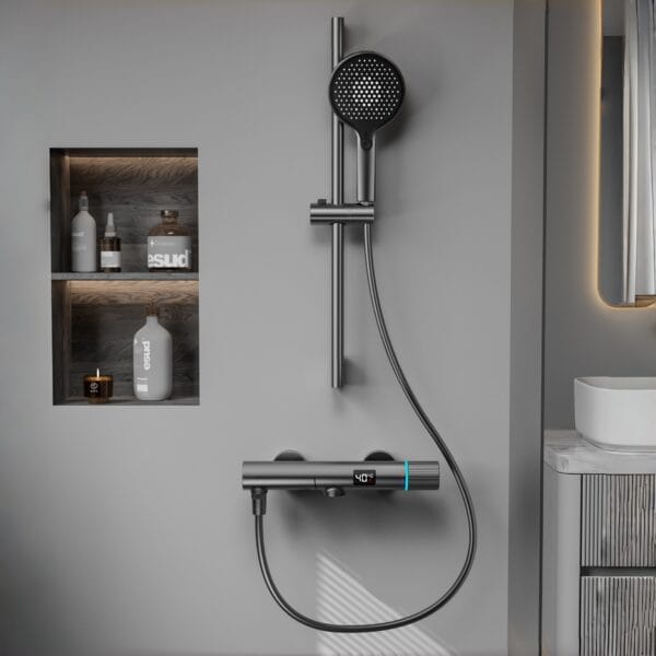 Luxe Digital Thermostatic Shower Mixer with LED Display