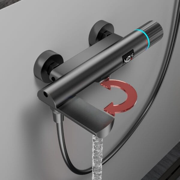 Luxe Digital Thermostatic Shower Mixer with LED Display
