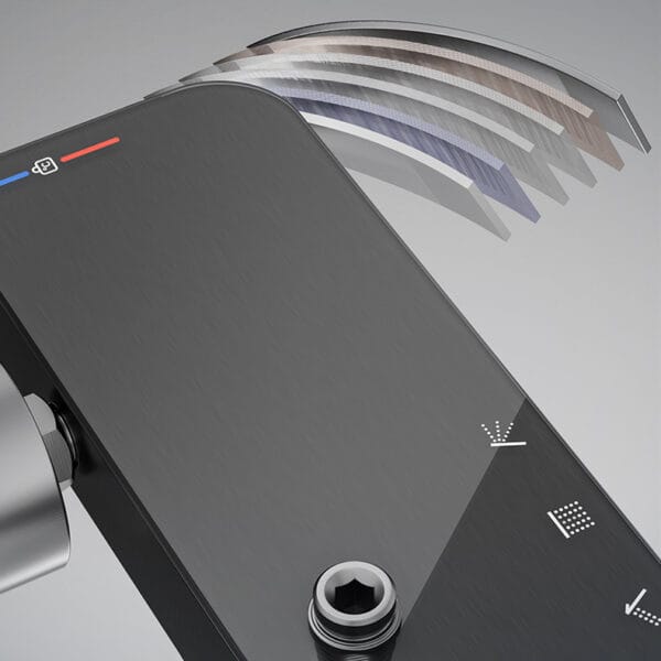 Smart Digital Thermostatic Shower System with Rainfall & Waterfall Spout