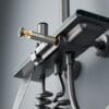 Gun Grey Smart Digital Thermostatic Shower System with Rainfall & Waterfall