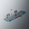 Luxury Gun Grey Smart Thermostatic Shower System with LED Display