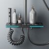Luxury Gun Grey Smart Thermostatic Shower System with LED Display