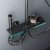 Luxury Gun Grey Smart Thermostatic Shower System with LED Display