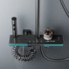 Luxury Gun Grey Smart Thermostatic Shower System with LED Display