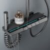 Gun Grey Smart Thermostatic Shower System with Digital Display