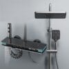 Modern Gun Grey Smart Thermostatic Shower System with LED Digital Display
