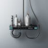 Modern Gun Grey Smart Thermostatic Shower System with LED Digital Display