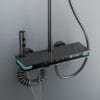 Modern Gun Grey Smart Thermostatic Shower System with LED Digital Display