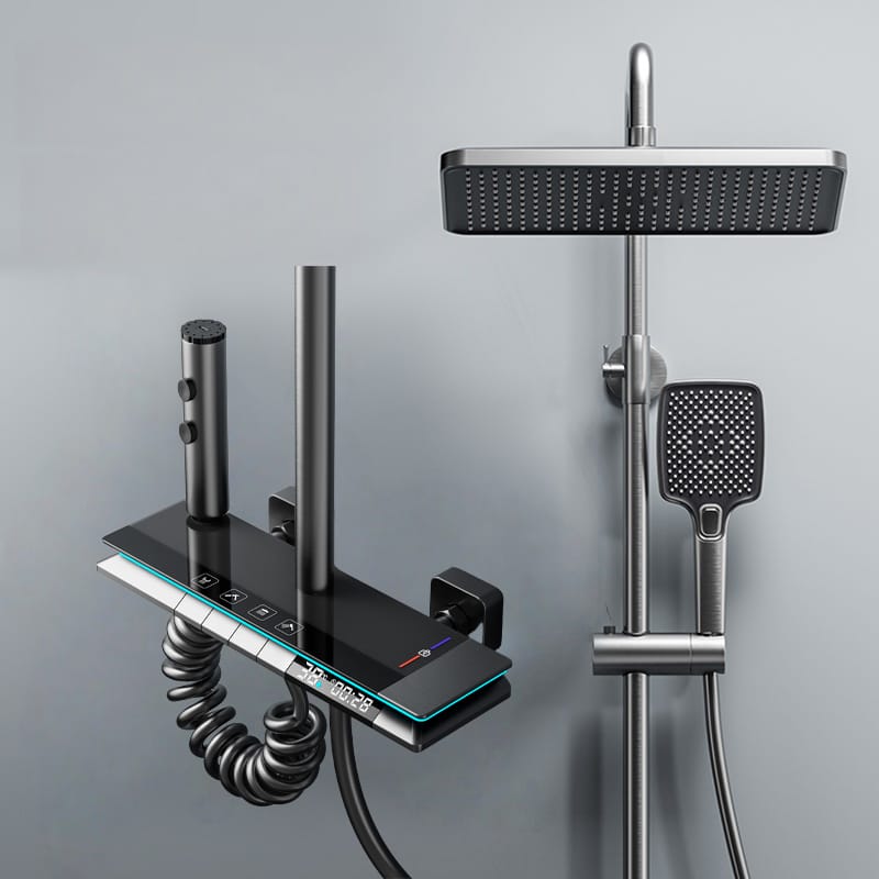 Smart Digital Thermostatic Shower System Gun Grey | Wholesale B2B
