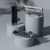 Smart Digital Thermostatic Shower System | Gun Grey