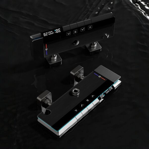 Smart Digital Thermostatic Shower System | Gun Grey