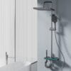 Smart Digital Thermostatic Shower System | Gun Grey