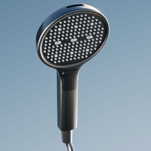 Gun Grey Digital LED Shower System with Rainfall & Waterfall