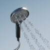 Gun Grey Digital LED Shower System with Rainfall & Waterfall