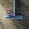 Gun Grey Digital LED Shower System with Rainfall & Waterfall