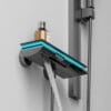 Gun Grey Digital Thermostatic Shower System with Integrated Shelf