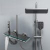Premium Digital Thermostatic Shower System with LED & Rainfall
