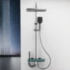 Premium Digital Thermostatic Shower System with LED & Rainfall