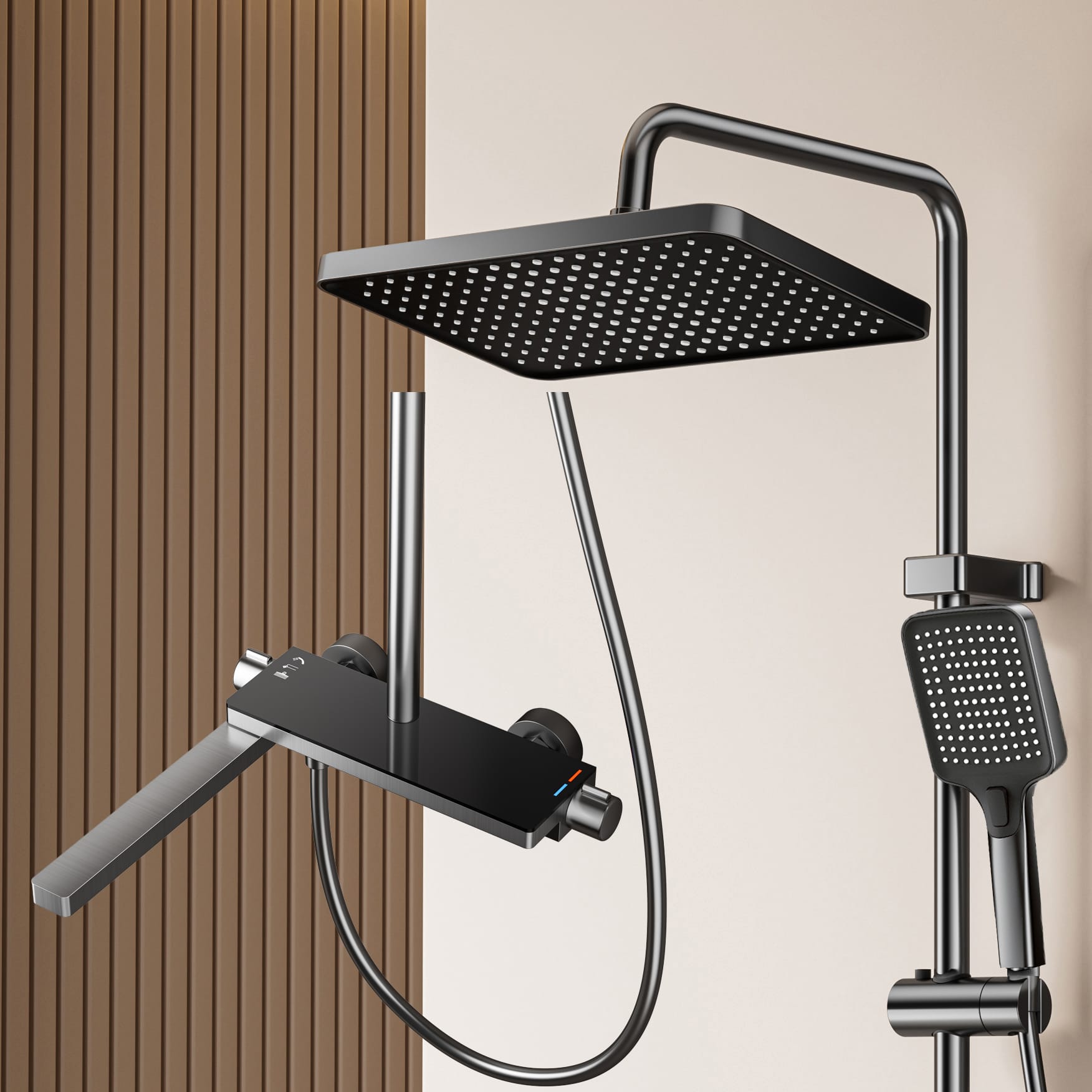 Naivaro shower system from the current product catalog
