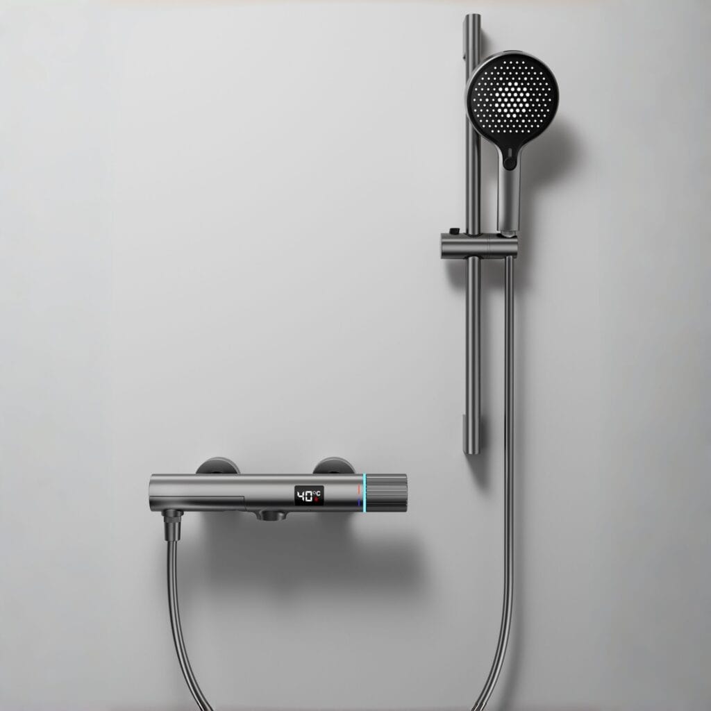 Luxe Digital Thermostatic Shower Mixer with LED for B2B