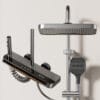 Digital LED Thermostatic Shower System with Smart Shelf
