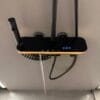 Gun Grey Smart LED Digital Shower System with Shelf