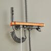 Gun Grey Smart LED Digital Shower System with Shelf