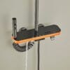 Gun Grey Smart LED Digital Shower System with Shelf
