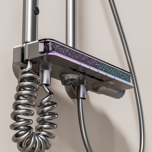 Digital LED Thermostatic Rainfall Shower System