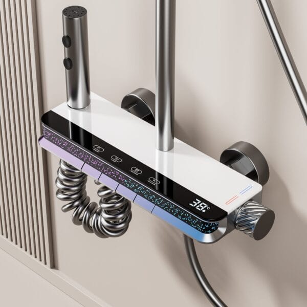 Digital LED Thermostatic Rainfall Shower System