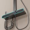 Digital LED Thermostatic Shower System with Integrated Shelf