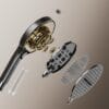 Digital LED Thermostatic Shower System with Integrated Shelf