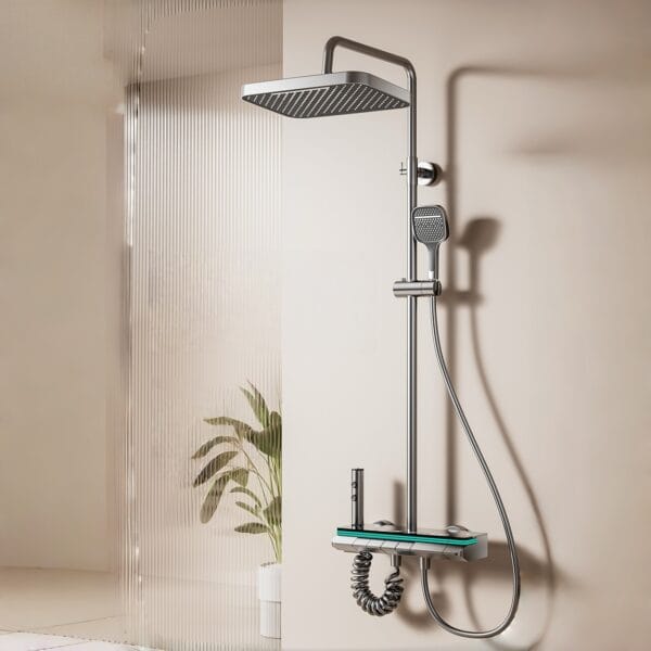 Digital Thermostatic Shower System with Rainfall & Handheld
